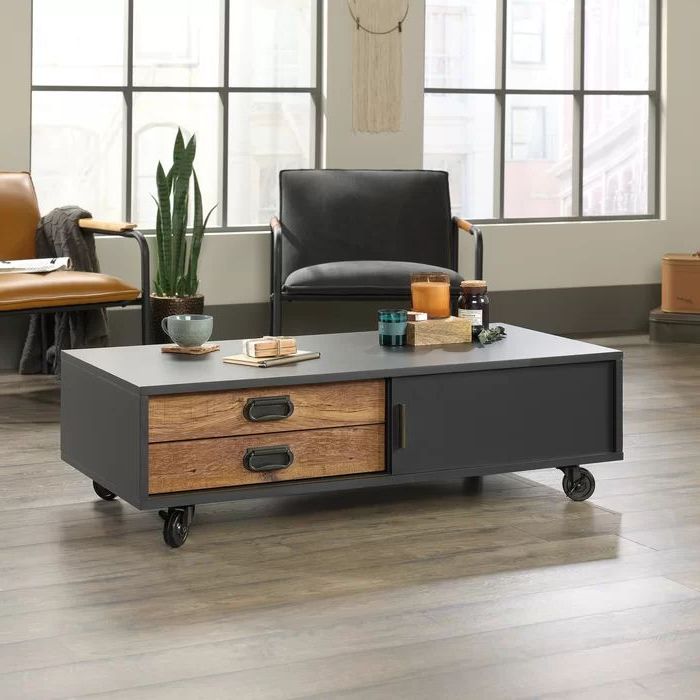 Well Liked Open Storage Coffee Tables In Browne Coffee Table With Tray Top And Storage From Trent (View 5 of 20)