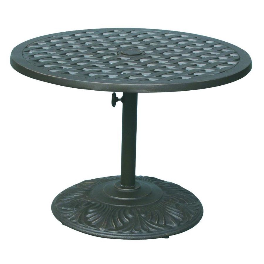 Well Liked Round Iron Coffee Tables With Shop Darlee Series 30 30 In W X 30 In L Round Iron Coffee (View 12 of 20)