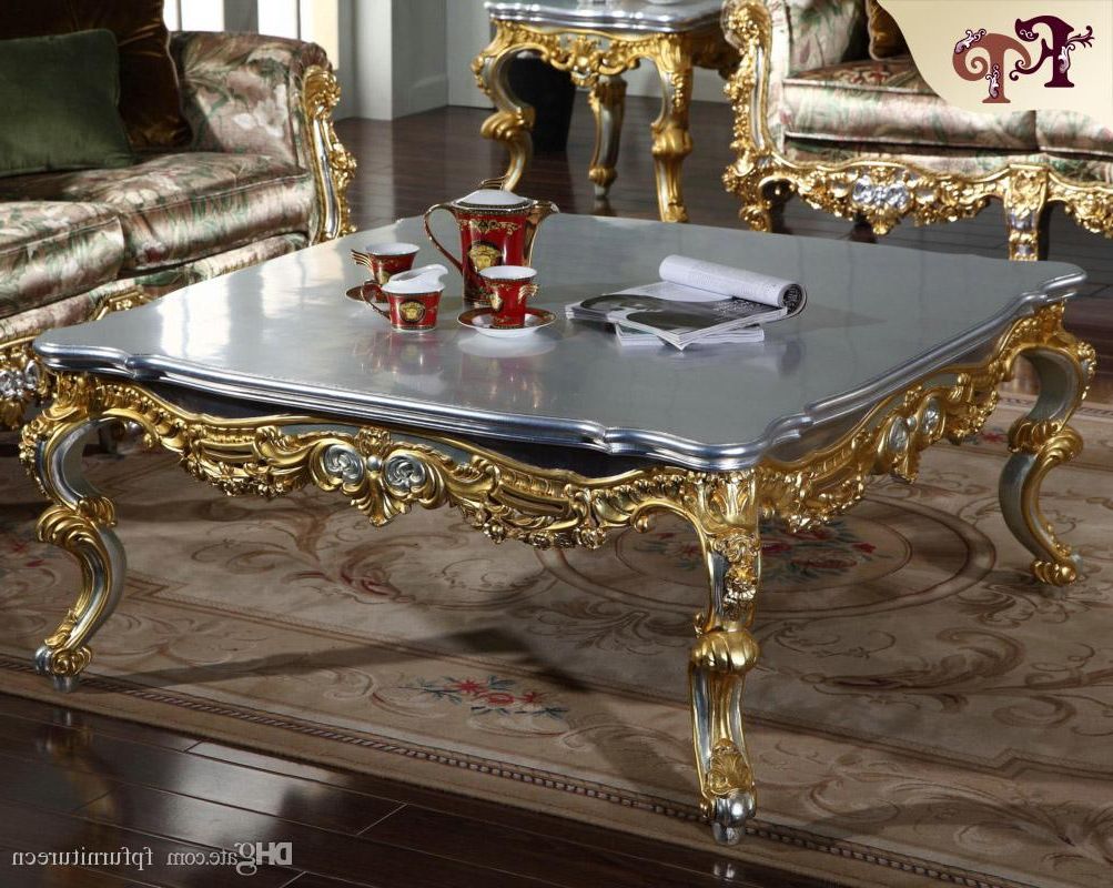 Widely Used Antique Blue Gold Coffee Tables Throughout 2019 Antique Classic Furniture French Classic Coffee Table (Gallery 14 of 20)