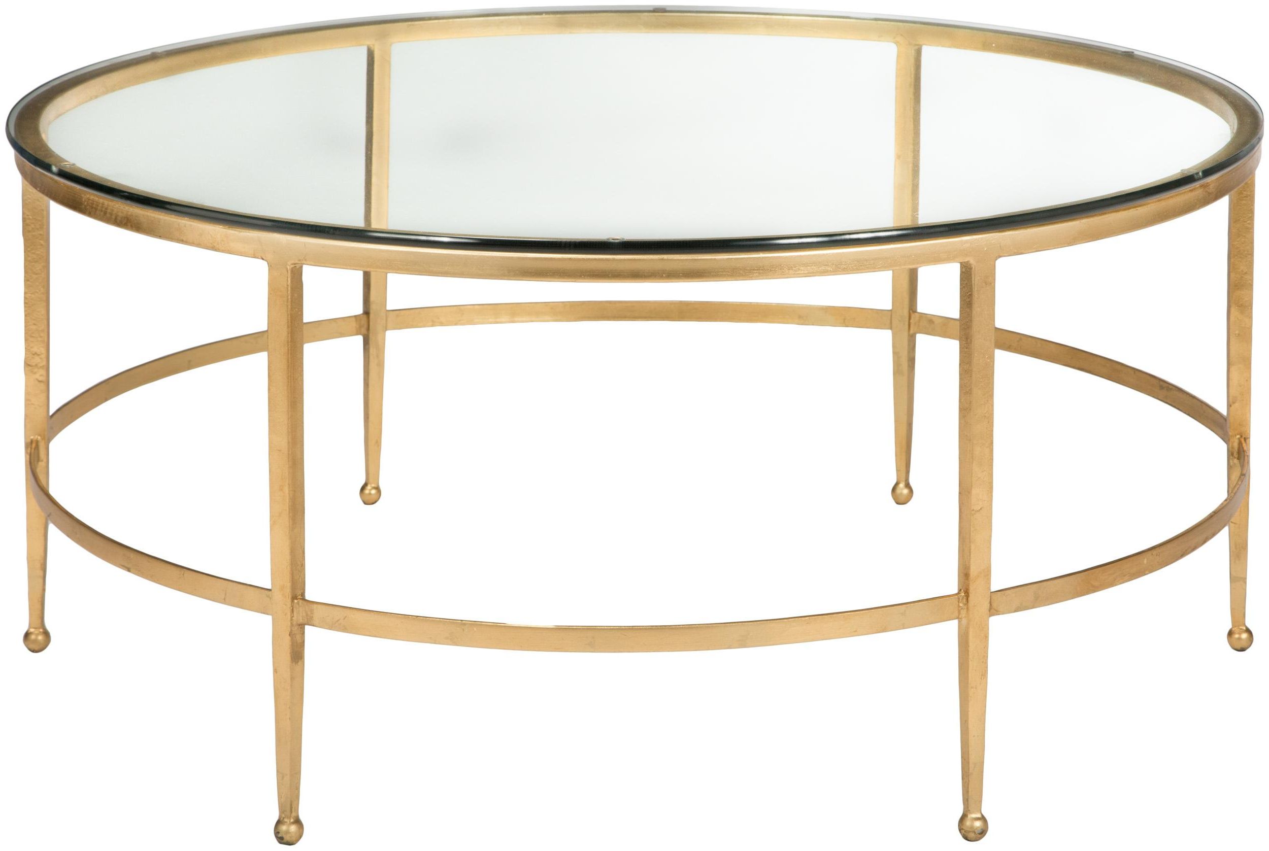 Widely Used Glass And Gold Coffee Tables With Regard To Safavieh Couture (View 14 of 20)