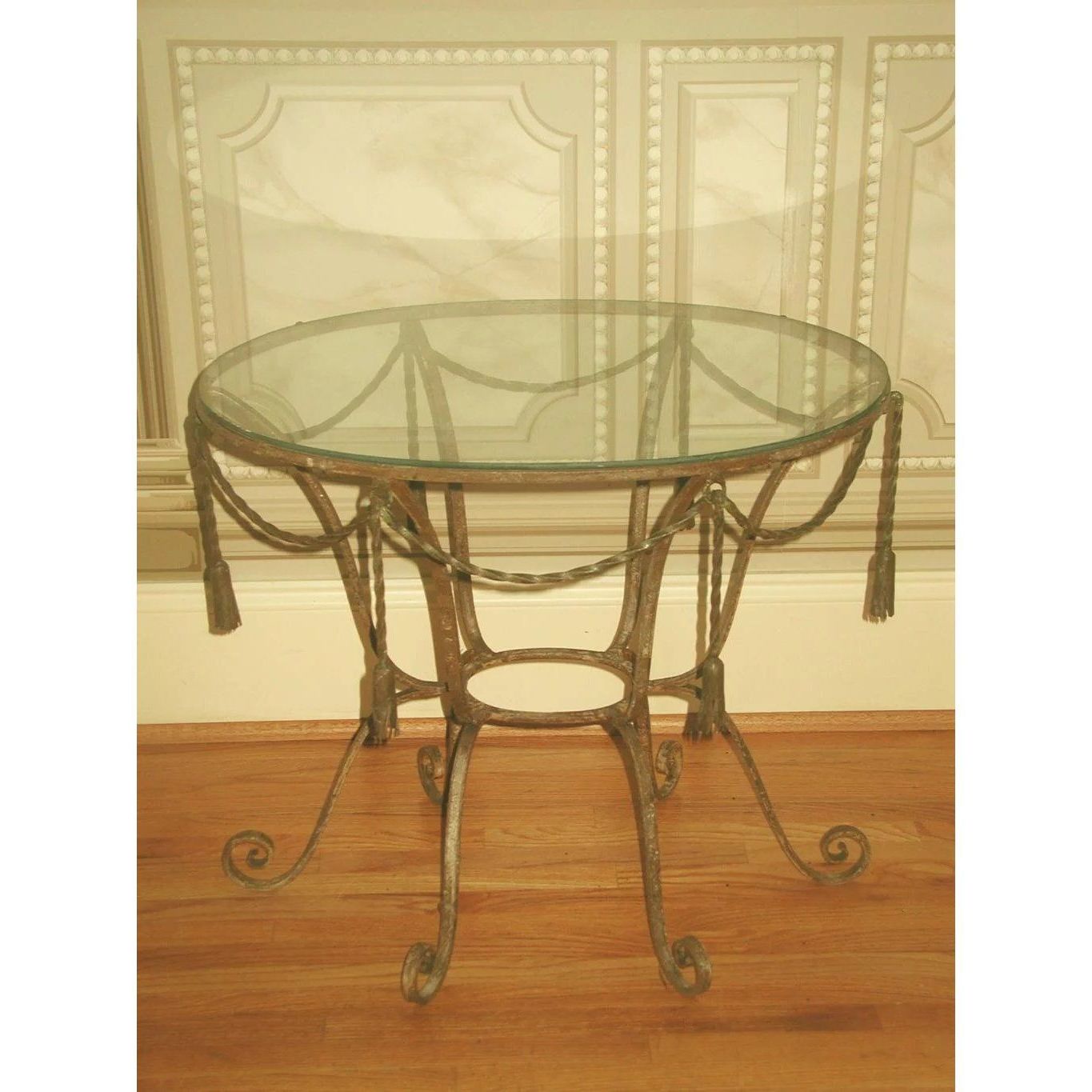 Widely Used Oval Corn Straw Rope Coffee Tables Inside Italian Coffee Table Metal Rope Design Glass Top (View 5 of 20)