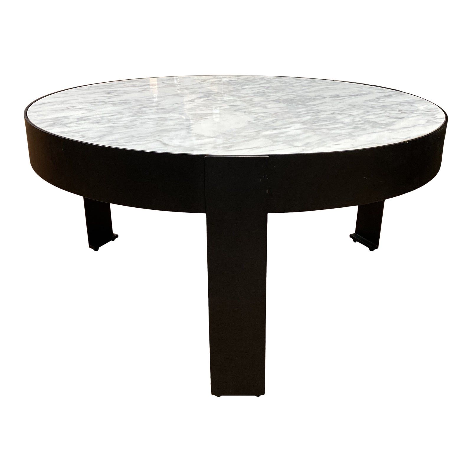 Widely Used Round Iron Coffee Tables Within New Kelly Wearstler Round White Marble + Iron Coffee Table (View 11 of 20)