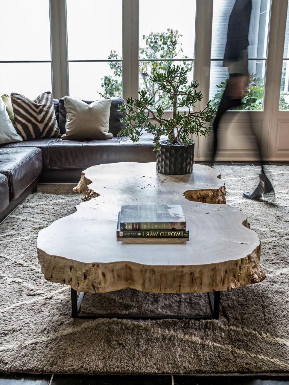 Widely Used Rustic Espresso Wood Coffee Tables With Regard To Rustic Tree Trunk Coffee Table (Gallery 12 of 20)