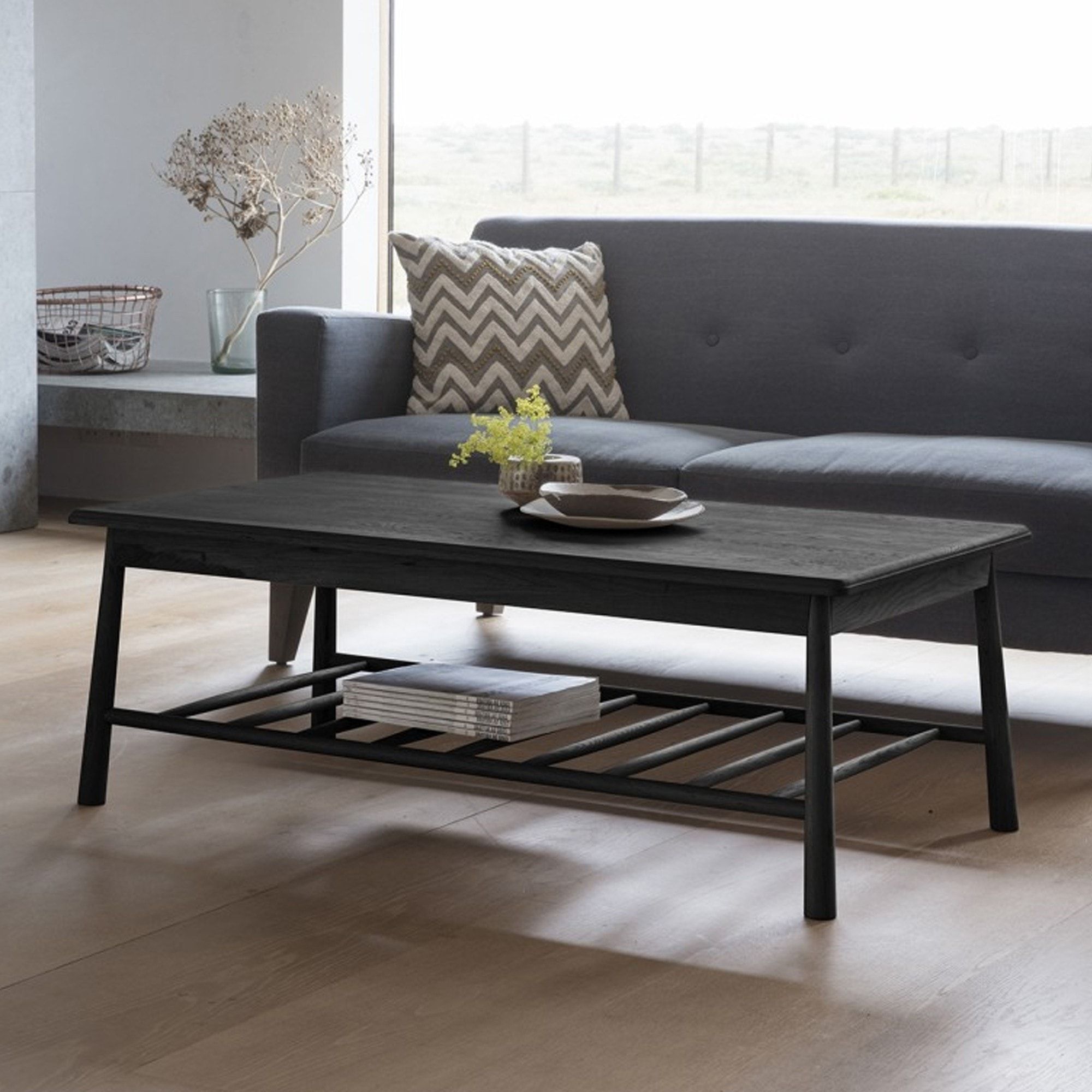 Featured Photo of 2024 Popular Black Wood Storage Coffee Tables