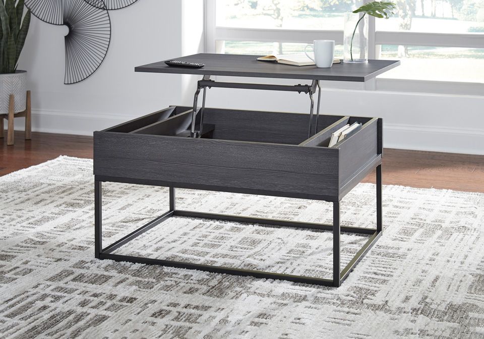 Yarlow Black Lift Top Cocktail Table (Gallery 10 of 20)
