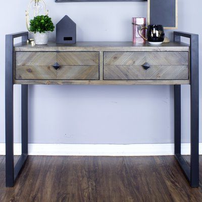 17 Stories Delphine Console Table In 2021 | Console Table, Wood Console Intended For Modern Farmhouse Console Tables (View 2 of 20)