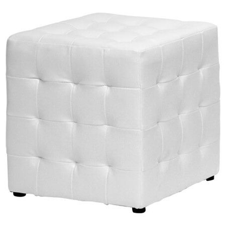 25 White Leather Ottomans (square & Rectangle) Inside Leather Pouf Ottomans (View 17 of 20)