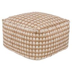 900+ Love Your Living Room Ideas In Oak Cove White And Khaki Woven Pouf Ottomans (View 11 of 20)