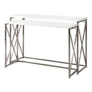 Accent Table, 32" Dark Taupe Hall Console – Transitional – Console Inside Metallic Silver Console Tables (View 5 of 20)