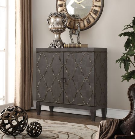 Acme Cherie Console Table In Antique Black | Walmart Canada In Black Console Tables (View 2 of 20)