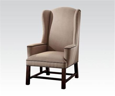 Acme Furniture Wells Beige Accent Chair | Accent Chairs, Beige Accent For Light Beige Round Accent Stools (View 5 of 20)