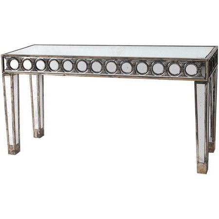 Add A Chic Focal Point To The Entryway Or Living Room With This Within Antique Mirror Console Tables (View 6 of 20)