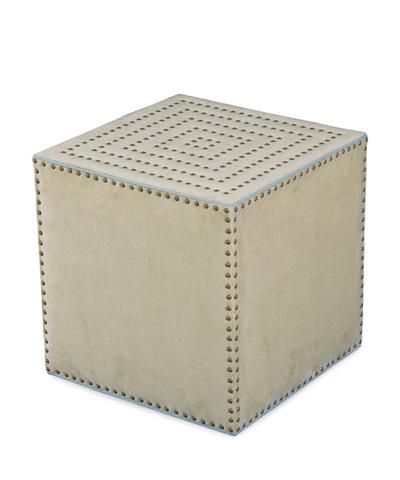Adora Ivory Square Ottoman With Black And Ivory Solid Cube Pouf Ottomans (View 12 of 20)