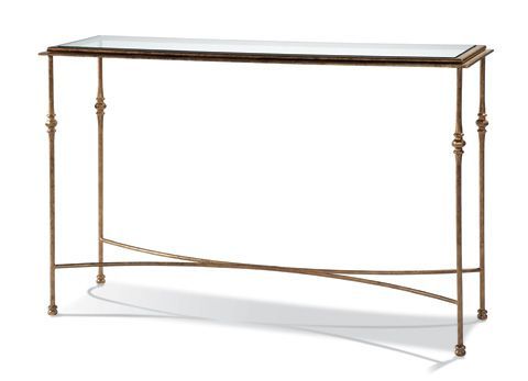 Aged Gold Console Table Main Image | Furniture, Discount Furniture Pertaining To Gold And Clear Acrylic Console Tables (View 10 of 20)