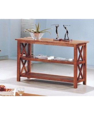 Alek Sofa Table With 2 Shelf – Brown | Sofa Table, Mattress Furniture For 2 Shelf Console Tables (View 18 of 20)