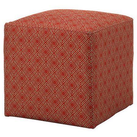 Allegro Gigi Cube Ottoman, Multiple Colors | Cube Ottoman, Square Pertaining To Stripe Black And White Square Cube Ottomans (View 14 of 20)