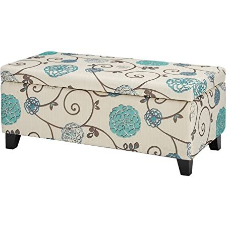 Amazonsmile: Christopher Knight Home Breanna Fabric Storage Ottoman Pertaining To Blue Fabric Storage Ottomans (View 12 of 20)