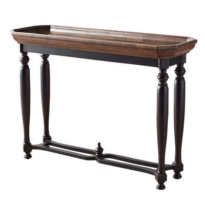 Amelia Cafe Brown & Black Console Table | Dining Room Console Table With Regard To Dark Brown Console Tables (View 13 of 20)