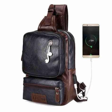 Anti Theft External Usb Charge Messenger Bag Patchwork Men Cross Body Regarding Black Faux Leather Usb Charging Ottomans (Gallery 19 of 20)
