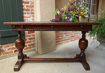 Antique English Oak Dining Table Sofa Table W Butterfly Draw Leaf Throughout Antiqued Gold Leaf Console Tables (View 18 of 20)