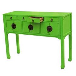 Antique Lime Green Sofa Table – Free Shipping Today – Overstock With Regard To Cream And Gold Console Tables (View 13 of 20)