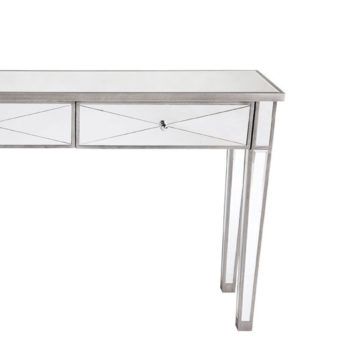Apolo Antique Silver Mirrored Console Table | Luxe Mirrors Pertaining To Antique Mirror Console Tables (View 2 of 20)