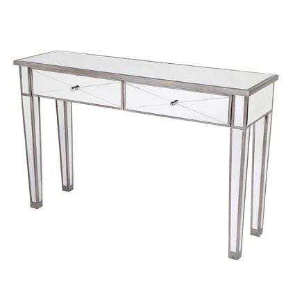 Apolo Console, Antique Silver | Mirrored Console Table, Mirrored Intended For Antique Mirror Console Tables (View 15 of 20)