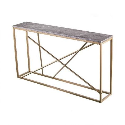 Arendal Faux Marble Skinny Console Table – Southern Enterprises Cm1653 Throughout Faux Marble Console Tables (View 2 of 20)