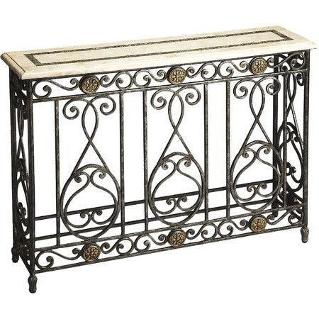 Arlene Console Table | Iron Console Table, Wrought Iron Console Table Throughout Wrought Iron Console Tables (View 2 of 20)