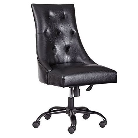 Ashley Furniture Signature Design – Adjustable Swivel Office Chair Intended For Black Faux Leather Swivel Recliners (Gallery 19 of 20)
