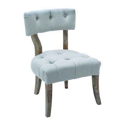 Aspire Home Accents 38904 Adelle Tufted Upholstered Chair – Home Within White Washed Wood Accent Stools (View 8 of 20)