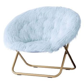 Astrid Antiqued Brass Mongolian Lamb Desk Chair Regarding Lack Faux Fur Round Accent Stools With Storage (View 1 of 20)