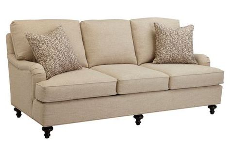 Aveda 84" Sofa, Beige | Furniture, Love Seat, Sofa Intended For Ecru And Otter Console Tables (View 6 of 20)