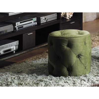 Avenue Six Curves Tufted Round Ottoman | Round Tufted Ottoman, Ottoman With Tufted Fabric Ottomans (View 2 of 20)