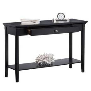 Avington Console Table Black – Threshold™ : @target | Traditional Inside Oval Aged Black Iron Console Tables (View 11 of 20)