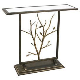 Azalea Console Table | Console Table, Mirrored Furniture, Sterling Intended For Geometric Glass Top Gold Console Tables (View 18 of 20)