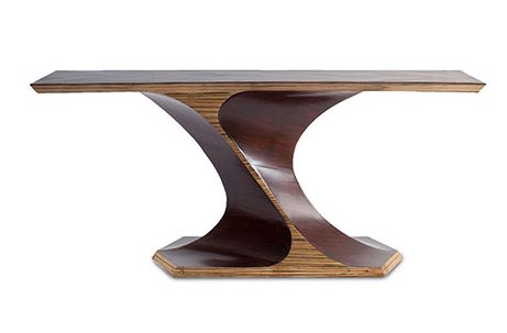 Bamboo Twist Console Table | Console Table, Console Table Modern, Table With Oval Aged Black Iron Console Tables (View 3 of 20)