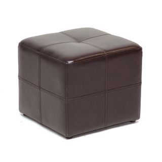 Baxton Studio Ashton Cube Ottoman (with Images) | Cube Ottoman, Brown With Solid Cuboid Pouf Ottomans (View 5 of 20)