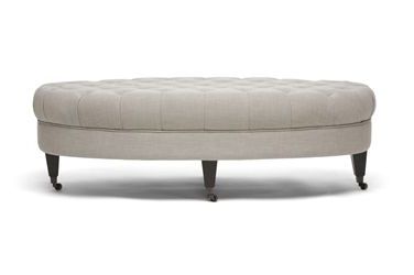 Baxton Studio Brighton Beige Linen Modern Tufted Ottoman Affordable Intended For Neutral Beige Linen Pouf Ottomans (View 12 of 20)