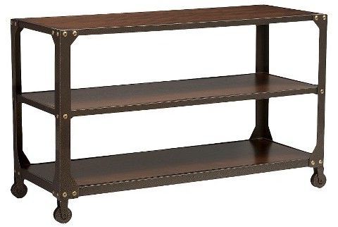 Baxton Studio Dreydon Rustic Industrial Antique Bronze Finishing Wood For Rustic Bronze Patina Console Tables (Gallery 20 of 20)