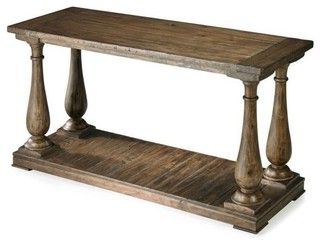 Beaumont Lane Wood Console Table, Natural Pine – Console Tables – In Natural Wood Console Tables (View 13 of 20)