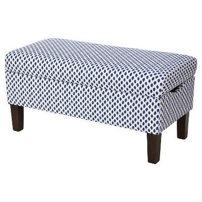 Bedroom Patterned Storage Bench – Skyline Furniture® | Storage Bench With Textured Yellow Round Pouf Ottomans (View 13 of 20)