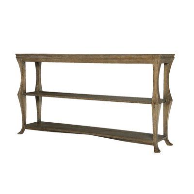 Bernhardt Rustic Patina 60" Solid Wood Console Table | Perigold Regarding Rustic Bronze Patina Console Tables (View 17 of 20)