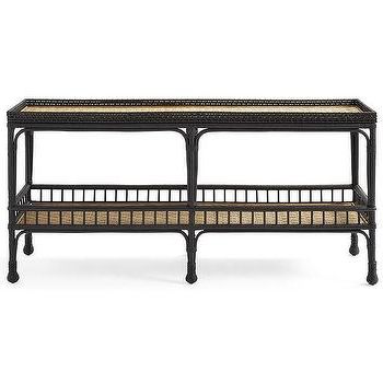 Black Bamboo Console Table In Gray And Gold Console Tables (View 9 of 20)