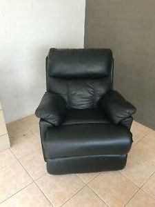 Black Faux Leather Recliner | Armchairs | Gumtree Australia In Black Faux Leather Swivel Recliners (View 8 of 20)