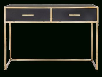 Black & Gold Console Table – Nate Berkus™ | Decorist Intended For Black Console Tables (View 4 of 20)
