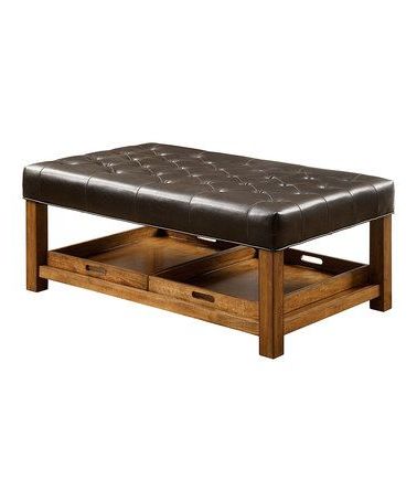 Black Ottoman Table #zulily #zulilyfinds | Ottoman Table, Black Ottoman Within Caramel Leather And Bronze Steel Tufted Square Ottomans (View 3 of 20)