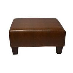Blake Caramel Crocodile Cocktail Ottoman – Overstock – 6075830 For Camber Caramel Leather Ottomans (View 2 of 20)