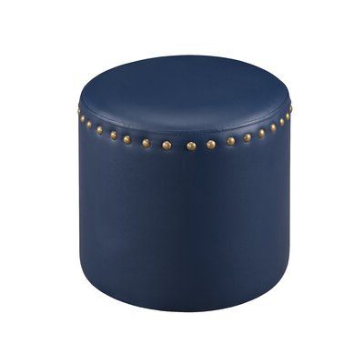 Blue Ottomans & Poufs You'll Love In 2020 | Wayfair For Blue Round Storage Ottomans Set Of  (View 5 of 17)