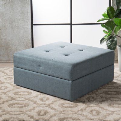Blue Square Ottomans & Poufs You'll Love In 2020 | Wayfair With Regard To Blue Slate Jute Pouf Ottomans (View 6 of 20)
